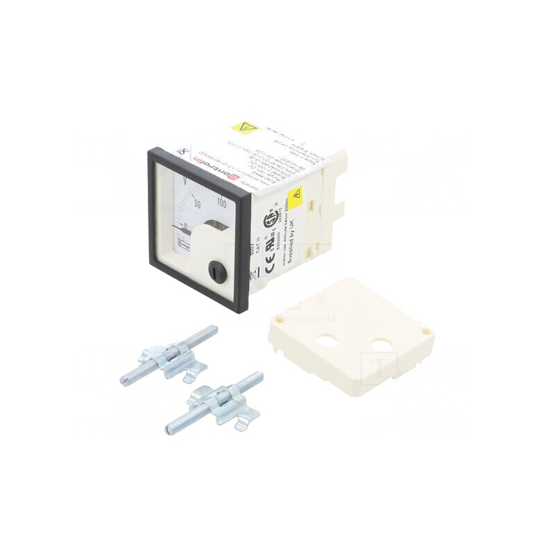 Voltmetru Panou 0-100V 48x48mm | Electronic-mag.ro | Componente Electronice