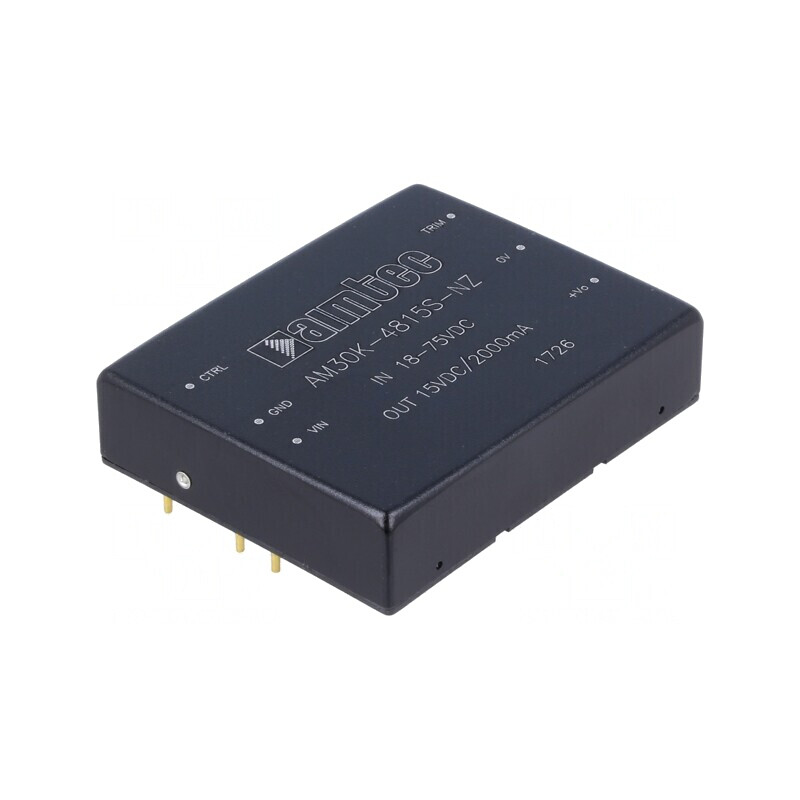 Convertor DC/DC 30W 36-75V la 15V 2A | Electronic-mag.ro | Componente Electronice