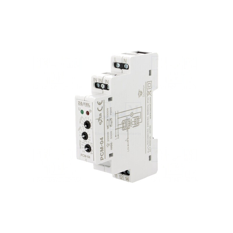 Timer Programabil SPDT 230VAC 16A IP20 PCM-04 | Electronic-mag.ro | Componente Electronice