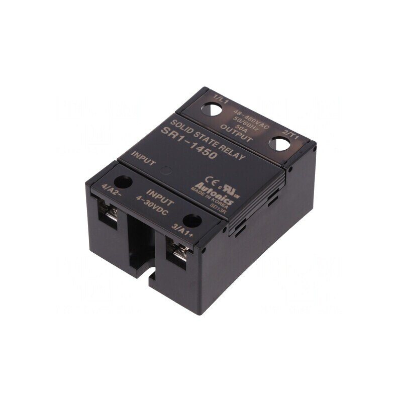Releu Semiconductor 1-Fazat 50A 4-30VDC 48-480VAC | Electronic-mag.ro | Componente Electronice