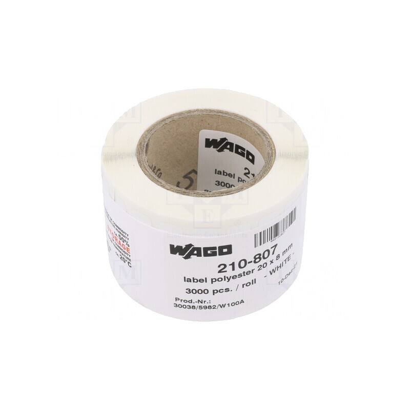 Etichetă Autoadezivă Albă 8mm x 20mm -40÷150°C | Electronic-mag.ro | Componente Electronice