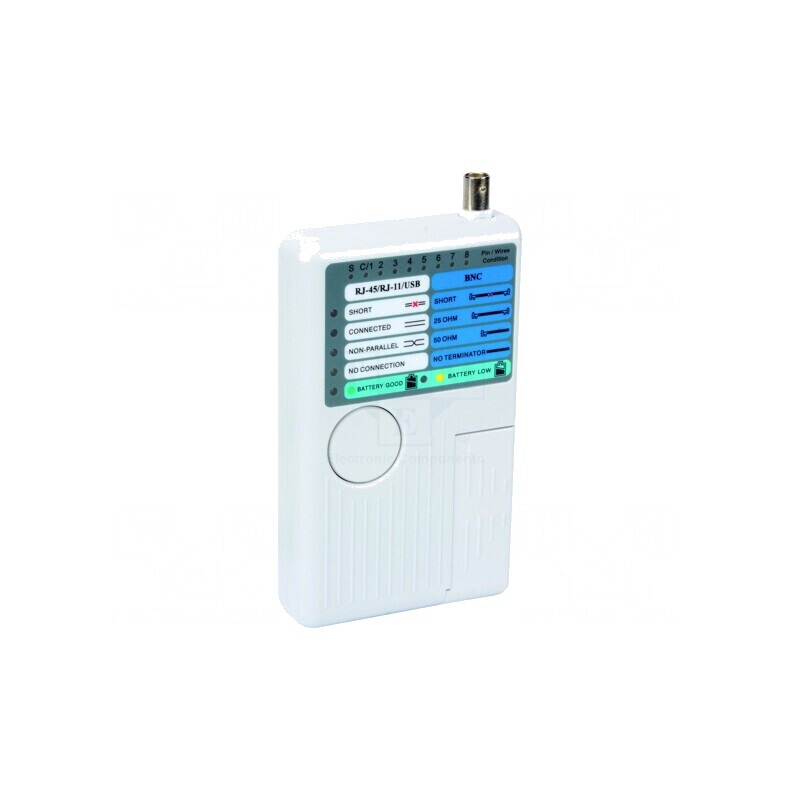 Tester Cabluri LED BNC RJ11 RJ12 RJ45 USB | Electronic-mag.ro | Componente Electronice