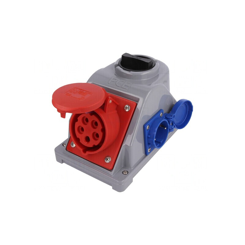 Conector Alimentare Trifazat 16A 400VAC IP44 Soclu Mamă | Electronic-mag.ro | Componente Electronice