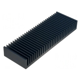 Radiator Extrudat cu Aripioare Negru 100x300x40mm | Electronic-mag.ro | Componente Electronice