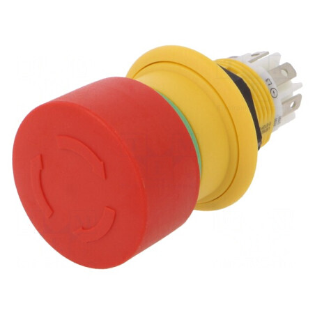 Comutator de Siguranță 16mm 2 NC Roșu | Electronic-mag.ro | Componente Electronice