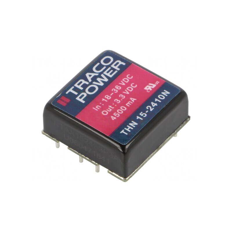 Convertor DC/DC 15W 18-36V la 3.3V 4.5A THN 15-2410N | Electronic-mag.ro | Componente Electronice