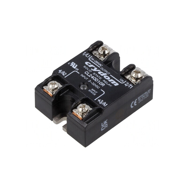 Releu Semicondutor Monofazat 10A 24-280VAC | Electronic-mag.ro | Componente Electronice