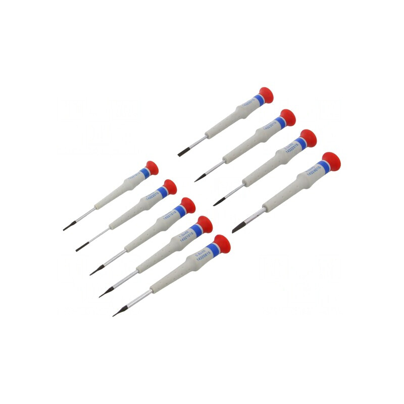Set Șurubelnițe Precizie Plată 9 Buc. | Electronic-mag.ro | Componente Electronice