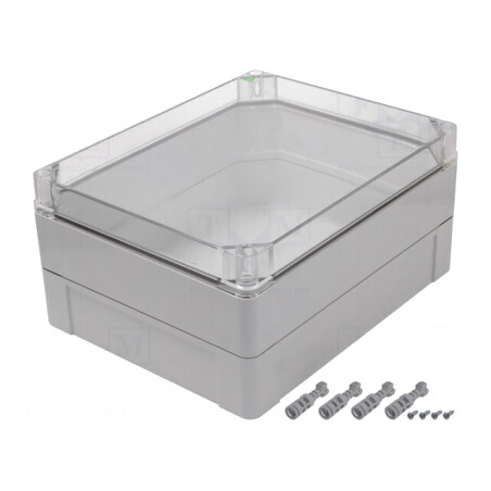 Carcasă Universală Industrială Gri 270x340x165mm | Electronic-mag.ro | Componente Electronice
