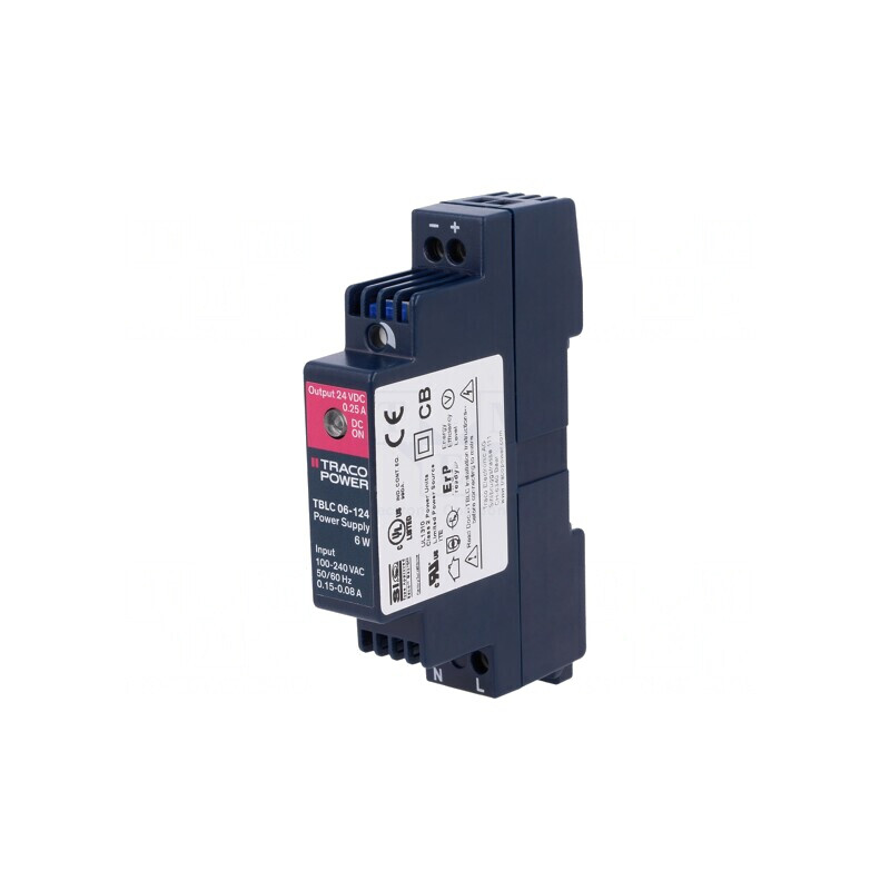 Alimentator Pulsatoriu DIN 6W 24V 0.25A | Electronic-mag.ro | Componente Electronice