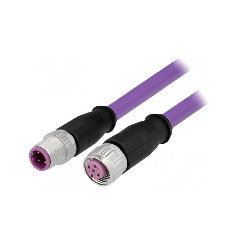 Cablu Senzori Automatizări M12-M12 0.5m | Electronic-mag.ro | Componente Electronice