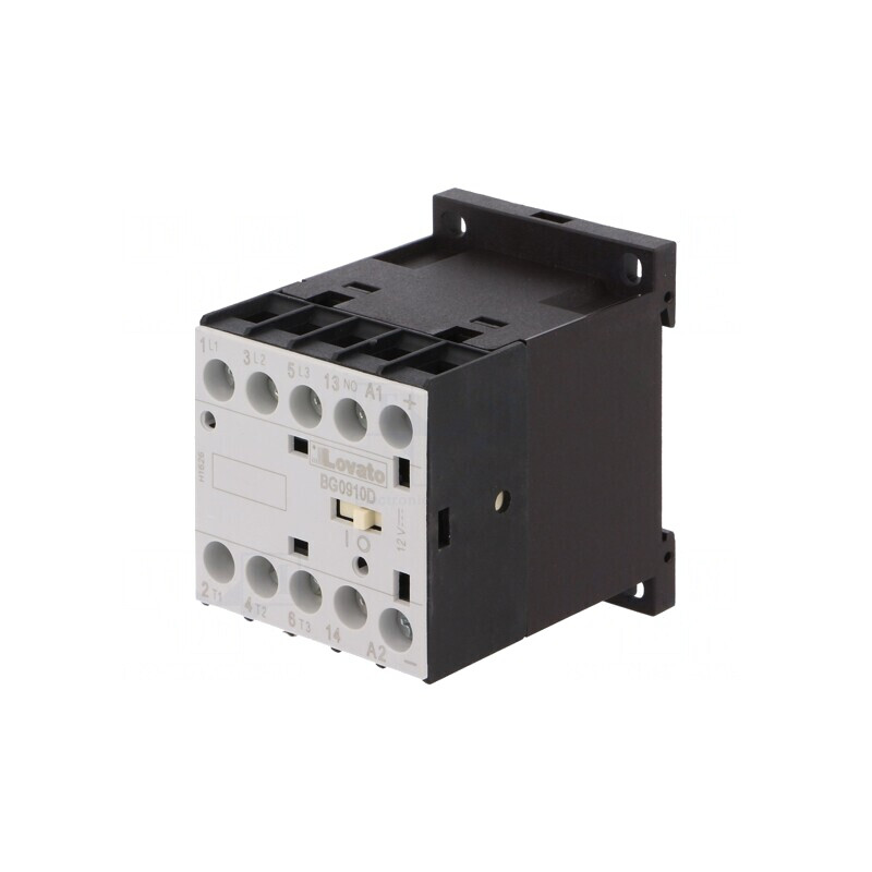 Contactor 3P NO cu 3 Contacte Auxiliare NO 12VDC 9A | Electronic-mag.ro | Componente Electronice