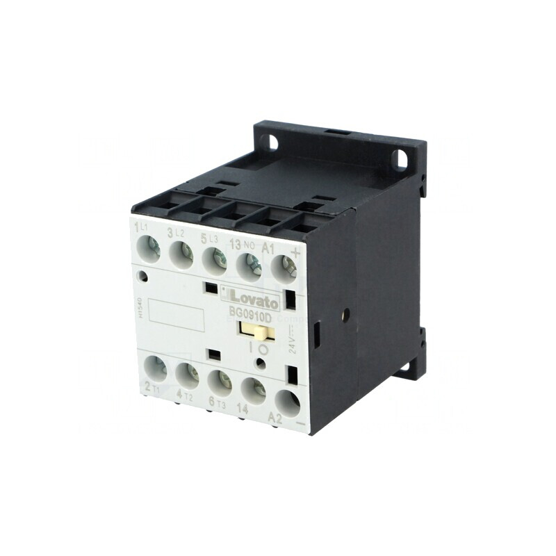 Contactor 3P NO 24VDC 9A 3 Auxiliare | Electronic-mag.ro | Componente Electronice