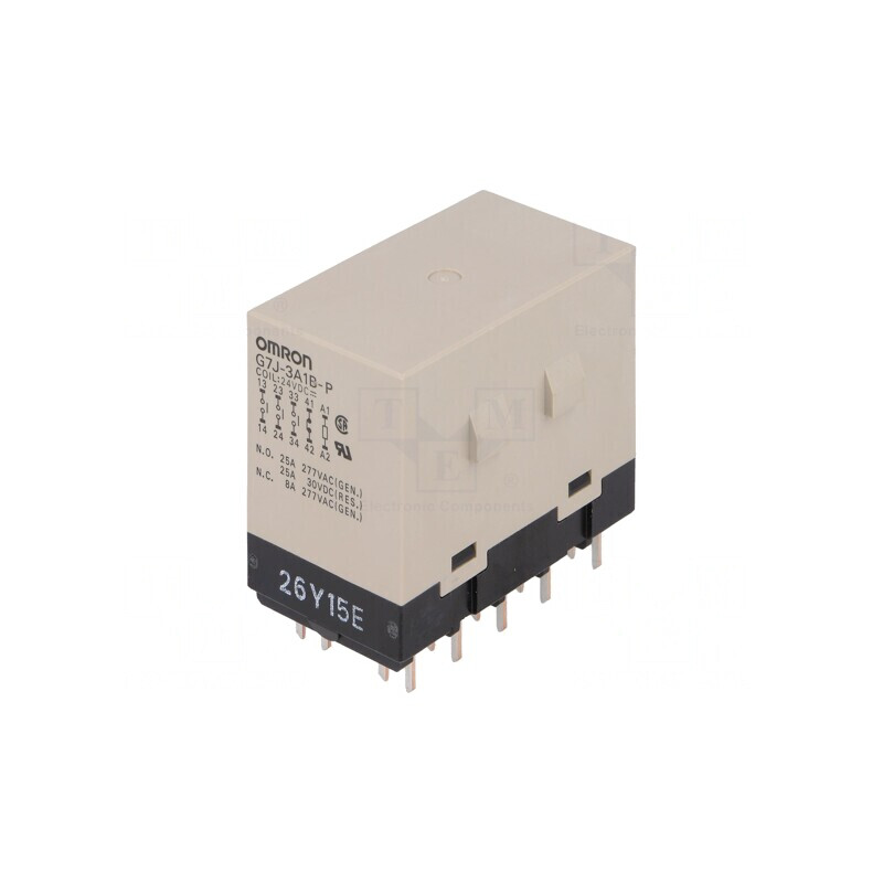 Releu electromagnetic 3PST-NO SPST-NC 24VDC 25A | Electronic-mag.ro | Componente Electronice