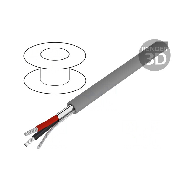 Cablu Alpha Essential C&C 2x22AWG Ecranat PVC | Electronic-mag.ro | Componente Electronice