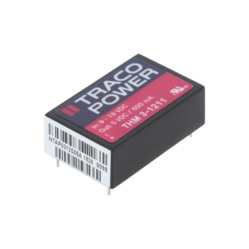 Convertor DC/DC 3W 9-18V la 5V 600mA DIP24 | Electronic-mag.ro | Componente Electronice
