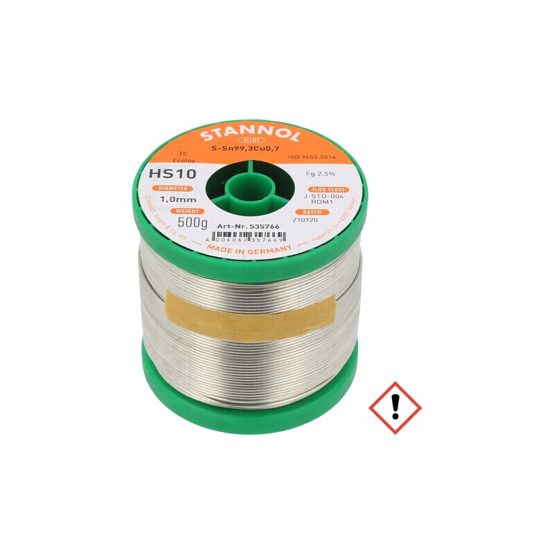 Sârmă de Lipit fără Plumb 1mm 0,5kg Bobină 227°C | Electronic-mag.ro | Componente Electronice