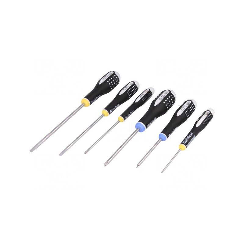 Set Șurubelnițe Pozidriv și Plate 6 Bucăți BE-9882I | Electronic-mag.ro | Componente Electronice