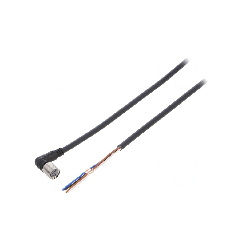 Cablu de conectare M8 4 pini unghi 5m PVC | Electronic-mag.ro | Componente Electronice