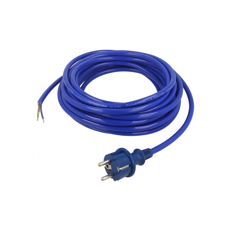 Cablu Electric CEE 7/7 Albastru 10m 3x1.5mm2 | Electronic-mag.ro | Componente Electronice