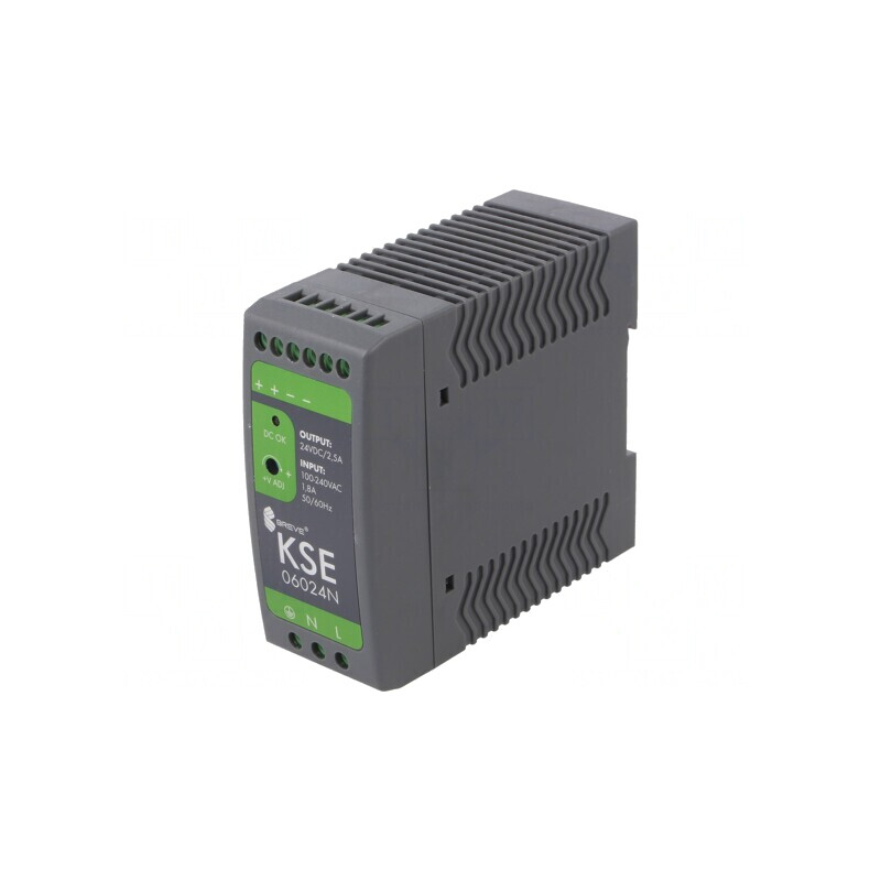 Alimentator Pulsatoriu DIN 60W 24V 2.5A | Electronic-mag.ro | Componente Electronice