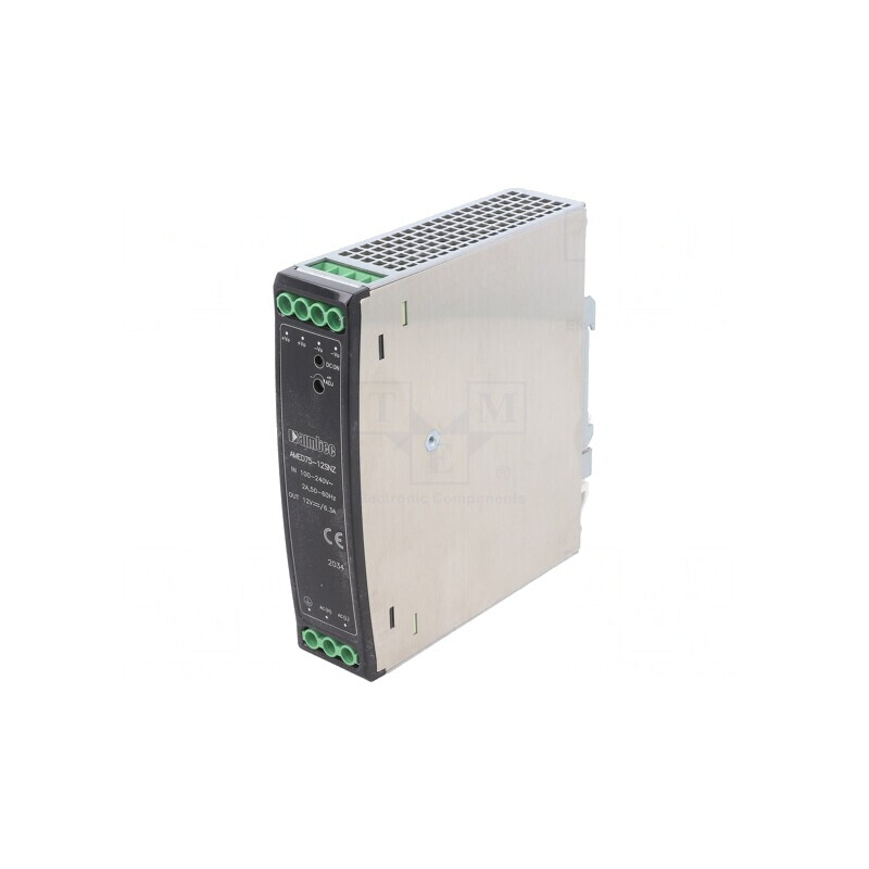 Alimentator pulsatoriu șină DIN 75W 12V 6.3A | Electronic-mag.ro | Componente Electronice