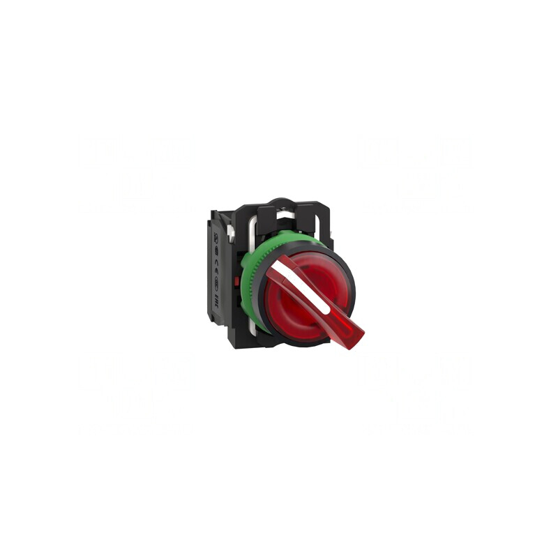 Comutator Rotativ 22mm cu LED Roșu 24V | Electronic-mag.ro | Componente Electronice