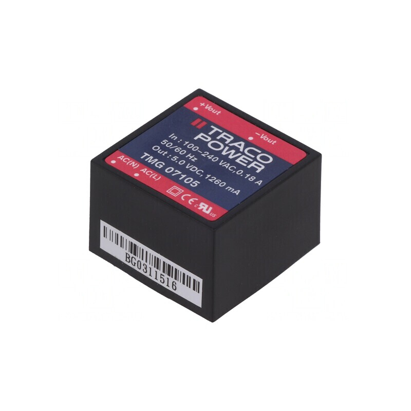 Convertor AC/DC 6.3W 5VDC TMG 07105 | Electronic-mag.ro | Componente Electronice