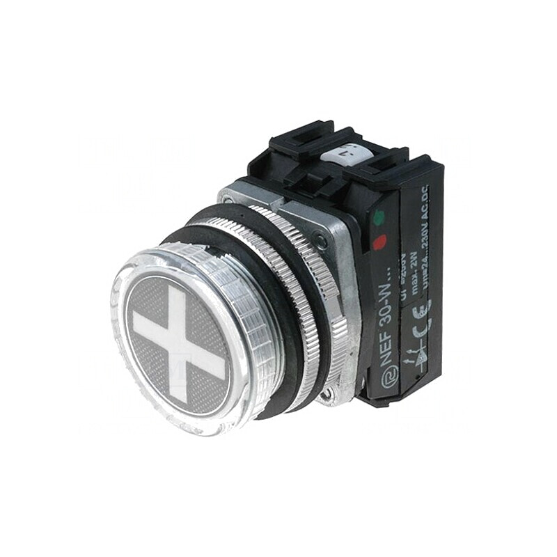 Indicator Poziție 30mm IP65 Roșu/Verde 24-230V AC/DC | Electronic-mag.ro | Componente Electronice
