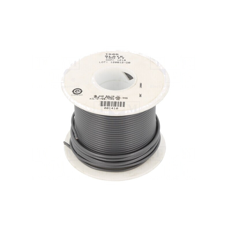 Cablu HookUp Wire Cu 18AWG PVC Gri Închis 1kV 30,5m | Electronic-mag.ro | Componente Electronice Cablu HookUp Wire Cu 18AWG PVC Gri Închis 1kV 30,5m | Electronic-mag.ro | Componente Electronice