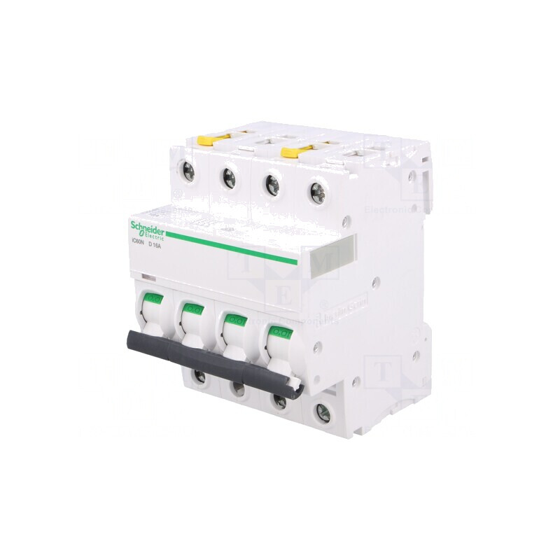Întrerupător de Supracurent 4 Poli 16A 400VAC | Electronic-mag.ro | Componente Electronice