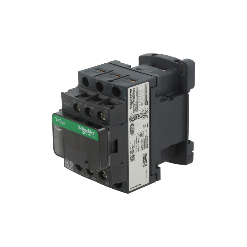 Contactor 5-polar NO x5 24VAC 10A pentru șină DIN | Electronic-mag.ro | Componente Electronice
