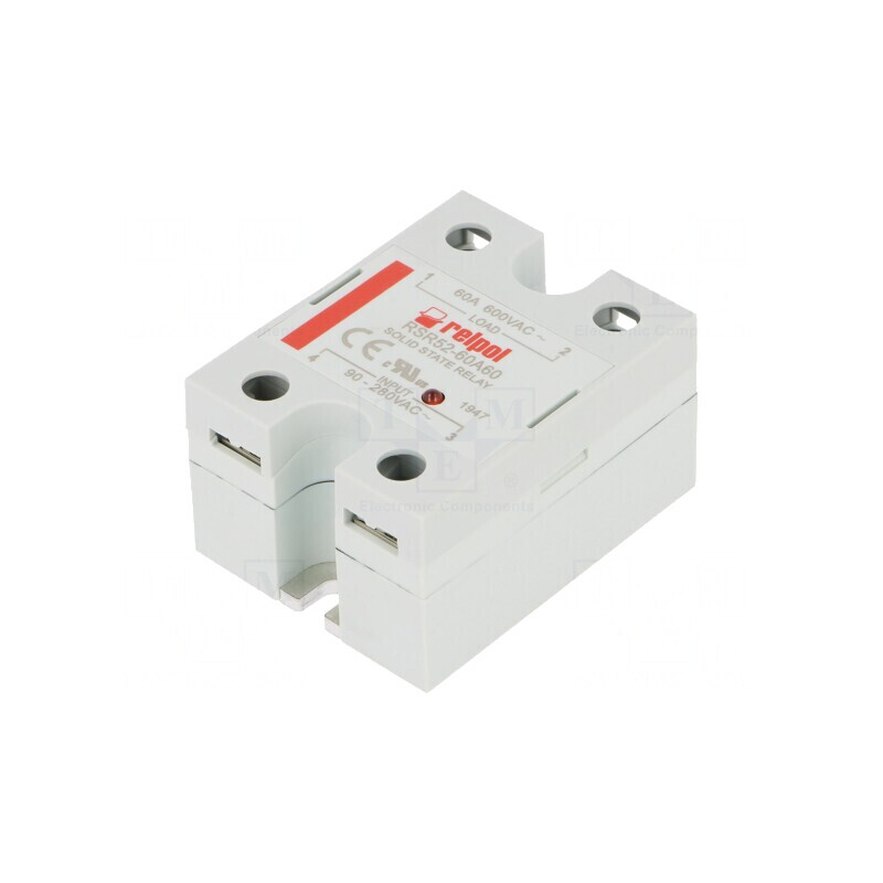 Releu Semiconductor 1-Fazat 60A 48-660VAC | Electronic-mag.ro | Componente Electronice