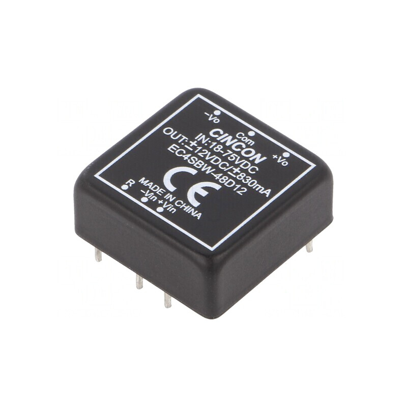 Convertor DC/DC 20W 18-75V la 12V/-12V | Electronic-mag.ro | Componente Electronice
