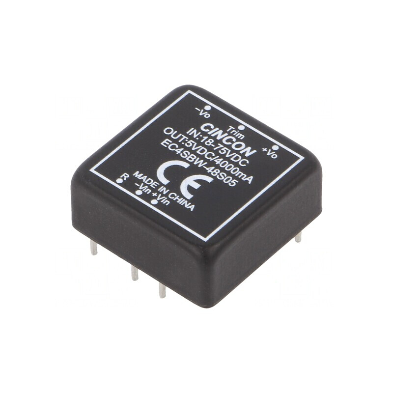 Convertor DC/DC 20W 18-75V la 5V 4A THT | Electronic-mag.ro | Componente Electronice