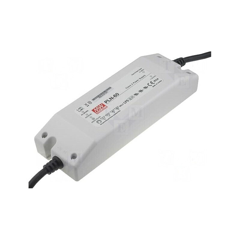 Alimentator LED 60W 20V 3A PLN-60-20 | Electronic-mag.ro | Componente Electronice