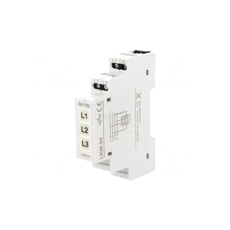 Indicator de Tensiune 3x230VAC IP20 pentru Şină DIN | Electronic-mag.ro | Componente Electronice Indicator de Tensiune 3x230VAC IP20 pentru Şină DIN | Electronic-mag.ro | Componente Electronice