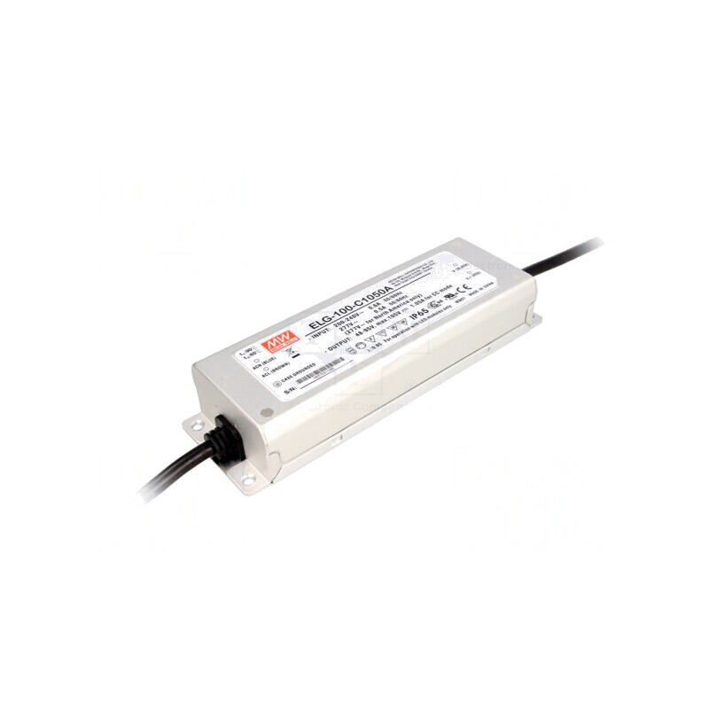 Alimentator LED 100W IP65 48-95V 525-1050mA | Electronic-mag.ro | Componente Electronice