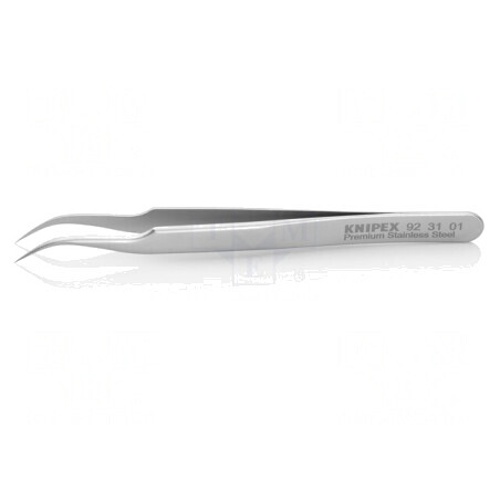 Pensetă Precizie 120mm Vârf Curbat | Electronic-mag.ro | Componente Electronice