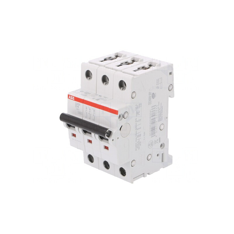 Întrerupător de supracurent 4A 3P 6kA 230/400VAC | Electronic-mag.ro | Componente Electronice