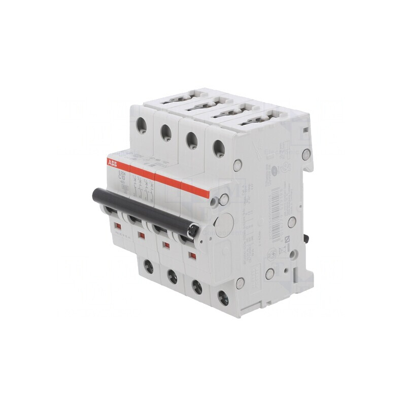 Întrerupător de Supracurent 10A 4 Poli 230/400VAC 6kA | Electronic-mag.ro | Componente Electronice