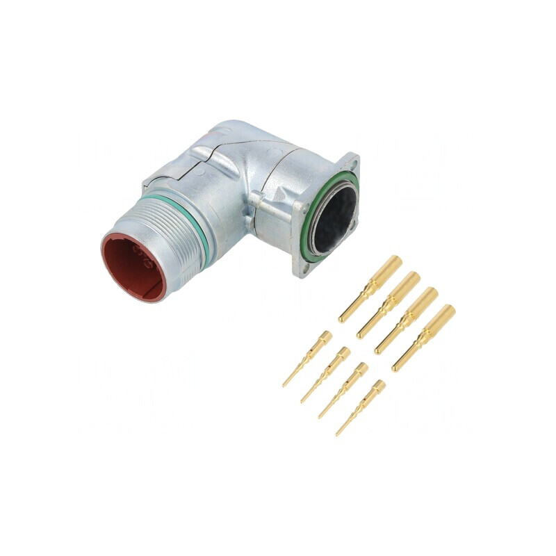 Conector M23 8P 90° Crimpat Aurit | Electronic-mag.ro | Componente Electronice