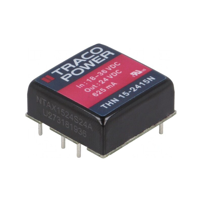 Convertor DC/DC 15W 18-36V la 24V 625mA | Electronic-mag.ro | Componente Electronice