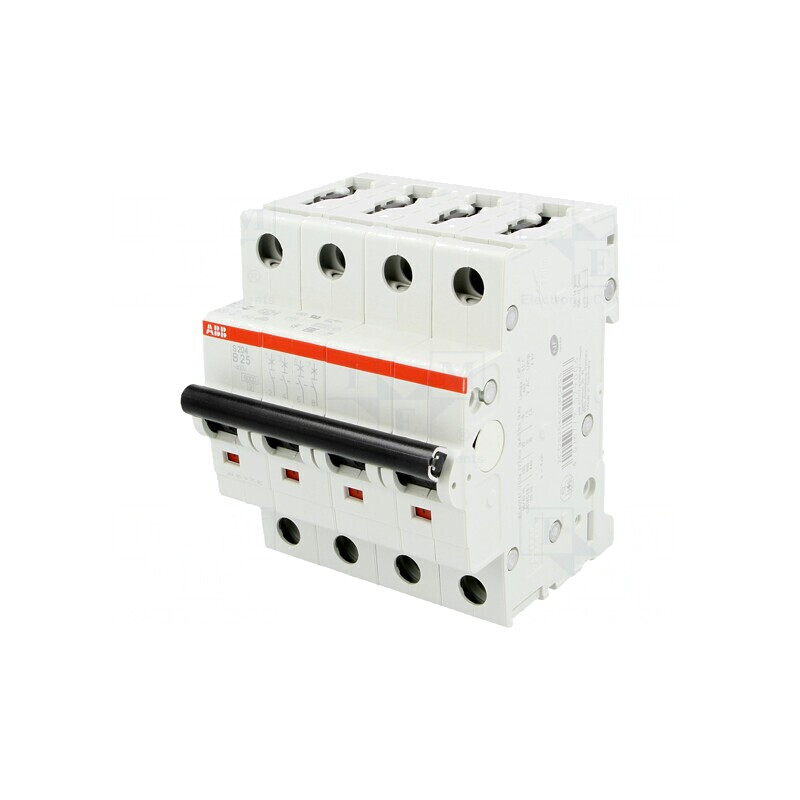 Întrerupător de Supracurent 25A 4 Poli 230/400VAC | Electronic-mag.ro | Componente Electronice