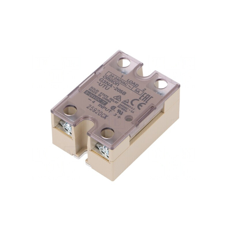Releu Semiconductor 1-Fazat 5A 24-240VAC 5-24VDC | Electronic-mag.ro | Componente Electronice