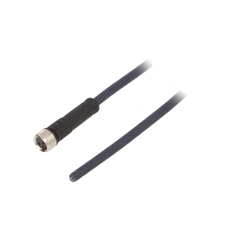Cablu de Conectare M8 PIN 3 Drept 10m 60VAC 4A IP69K | Electronic-mag.ro | Componente Electronice