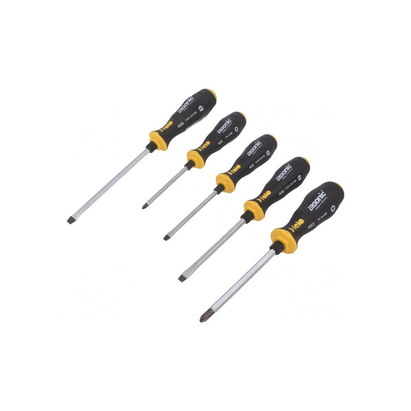 Kit șurubelnițe Phillips și plate ERGONIC 5 buc. | Electronic-mag.ro | Componente Electronice