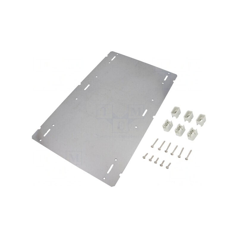 Placă de montare oţel zincat 240x390x2mm | Electronic-mag.ro | Componente Electronice
