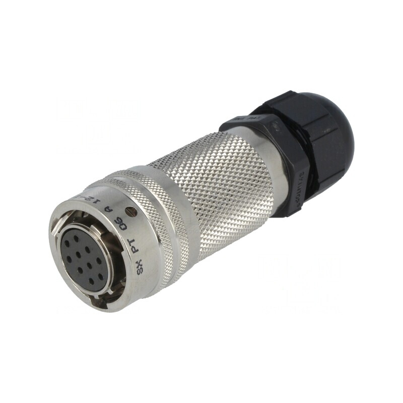 Conector Circular PT/451 Mufă Mamă 10 Pin Aurit | Electronic-mag.ro | Componente Electronice