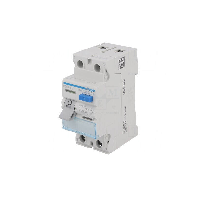 Întrerupător diferenţial 40A 30mA 1N 240VAC | Electronic-mag.ro | Componente Electronice